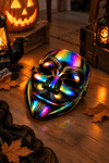 Renkli Hologramlı V For Vendetta Maske Halloween Cadılar Bayramı Yetişkin Parti Kostüm Aksesuarı