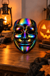 Renkli Hologramlı V For Vendetta Maske Halloween Cadılar Bayramı Yetişkin Parti Kostüm Aksesuarı
