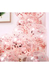 Rose Gold Konfetili Şeffaf Balon 10 Adet 30 Cm Içi Gözüken Pullu Balon Balon Pulu Renksiz Balon