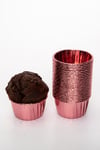 Rose Gold Parlak Kaplama 25li Kek Kalıbı Fırında Dağılmayan 6.5x4 Cm Muffin Cupcake Stand Kapsülü