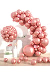 Rose Gold Renkli Krom Balon 10 Adet 30 Cm Bekarlığa Veda Partisi Bride To Be Doğum Günü Balonu Süs