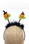 Şapkalı Balkabağı Taç Halloween Partisi Cadılar Bayramı Tacı Unisex Keçe 18x22 Cm Eğlence Süsü