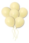 Sarı Makaron Balon 50 Adet 30 Cm Pastel Rengi Parti Balonu Soft Renk Doğum Günü Partisi Konsepti Süs