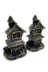 Şato Tealight Mezar Taşı Balkabağı Detaylı Sarı Işıklı Pilli Mum Halloween Cadılar Bayramı 2 Adet