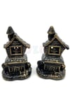 Şato Tealight Mezar Taşı Balkabağı Detaylı Sarı Işıklı Pilli Mum Halloween Cadılar Bayramı 2 Adet