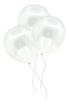 Şeffaf Balon 10 Adet 30 Cm Içi Gözüken Içine Balon Pulu Konfetisi Koyulan Doğum Günü Parti Balonu