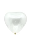 Şeffaf Kalp Balon 10 Adet 30 Cm Içi Gözüken Içine Balon Pulu Konfetisi Koyulan Romantik Aşk Balonu
