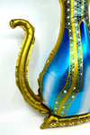 Şerbetlik Ramazan Folyo Balon Parlak 43x50 cm Turkuaz Gold Hoşgeldin Şerbeti İslami İbrik Süsü