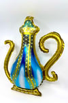 Şerbetlik Ramazan Folyo Balon Parlak 43x50 cm Turkuaz Gold Hoşgeldin Şerbeti İslami İbrik Süsü