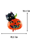 Sevimli Kedi Kabak Folyo Balon 49,5x65,5 Cm Halloween Partisi Cadılar Bayramı Balon