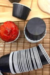 Siyah 50li Kek Kalıbı Fırında Dağılmayan 6.5x4 Cm Sert Karton Muffin Kalıbı Kabı Cupcake Kapsülü