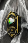 Siyah Gold Oynar Gözlü Kapı Zili 4 Farklı Zil Sesi Asma Aparatlı 18x11 Cm Halloween Cadılar Bayramı