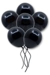 Siyah Konfetili Şeffaf Ve Siyah Metalik Balon Seti 20 Adet 30 Cm Içi Gözüken Pullu Balon Pulu Parti