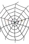 Siyah Örümcek Ağı 2.5 X 2.5 Metre Halloween Partisi Cadılar Bayramı Şaka Ürünü Mekan Süsleme Süsü