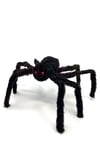 Siyah Renk Kırmızı Gözlü Örümcek Halloween Cadılar Bayramı Bacakları Tamamen Açıldığında 30 Cm
