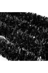 Siyah Yılbaşı Garland Doğum Günü Simi Çam Ağacı Süsü 200x7 Cm Boyuna Boyna Asılan Süsleme Sim