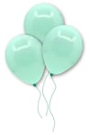Su Yeşili Makaron Balon 10 Adet 30 Cm Pastel Rengi Parti Balonu Soft Renk Doğum Günü Partisi Konsept