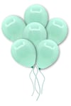 Su Yeşili Makaron Balon 10 Adet 30 Cm Pastel Rengi Parti Balonu Soft Renk Doğum Günü Partisi Konsept