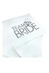 Team Bride Peçete Gümüş Gri Yaldızlı 16lı Bekarlığa Veda Partisi Süsleri Bride To Be Malzemeleri