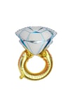 Tektaş Yüzük Gold Renkli Elmas Folyo Balon Altın Sarısı Bekarlığa Veda Partisi Bride To Be 70x45 Cm