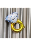 Tektaş Yüzük Gold Renkli Elmas Folyo Balon Altın Sarısı Bekarlığa Veda Partisi Bride To Be 70x45 Cm