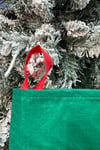Tombul Noel Baba Yılbaşı Çorap 25x35 Cm Kırmızı Yeşil Renkli Yeni Yıl Çam Ağacı Asılan Dekor Süs