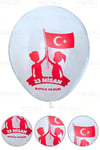 Türk Bayraklı Ve 23 Nisan Baskılı 14 Adet Balon Ve 2 Li Balon Standı Seti Milli Bayram 29 Ekim Süsü