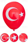 Türk Bayraklı Ve 23 Nisan Baskılı 14 Adet Balon Ve 2 Li Balon Standı Seti Milli Bayram 29 Ekim Süsü