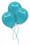 Turkuaz Mavisi Balon 10 Adet 30 Cm Pastel Açık Mavi Renk Parti Balonu Doğum Günü Partisi Konsept Süs