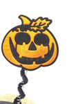 Turuncu Siyah Balkabağı Taç Halloween Partisi Cadılar Bayramı Tacı Unisex Simli 18x22 cm