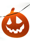 Turuncu Ve Siyah Renkli Balkabağı Halloween Partisi Dekoratif Keçe Banner Cadılar Bayramı 3lü 180 Cm