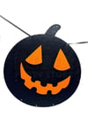 Turuncu Ve Siyah Renkli Balkabağı Halloween Partisi Dekoratif Keçe Banner Cadılar Bayramı 3lü 180 Cm