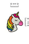 Unicorn 7 Adet Geçici Çocuk Dövmesi Doğum Günü Parti Renkli Tattoo Dövme Pony Boynuzlu At Konsepti