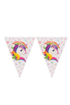 Unicorn Karakterli Flama 11 Bayrak 320 Cm Boynuzlu At Temalı Pony Parti Konsepti Lisanslı Ürün