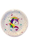 Unicorn Karakterli Tabak 8 Adet Boynuzlu At Temalı Pony Parti Konsepti Lisanslı Orijinal Ürün 23 Cm