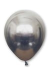 Uzay Grisi Renkli Krom Balon 10 Adet 30 Cm Koyu Gri Inanılmaz Parlak Rengi Canlı Doğum Günü Partisi