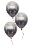 Uzay Grisi Renkli Krom Balon 10 Adet 30 Cm Koyu Gri Inanılmaz Parlak Rengi Canlı Doğum Günü Partisi