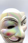 V For Vendetta Hologramlı Maske Halloween Partisi Cadılar Bayramı Kırmızı Yanaklı Parlak Unisex