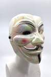 V For Vendetta Hologramlı Maske Halloween Partisi Cadılar Bayramı Kırmızı Yanaklı Parlak Unisex