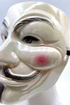 V For Vendetta Hologramlı Maske Halloween Partisi Cadılar Bayramı Kırmızı Yanaklı Parlak Unisex