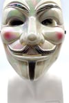 V For Vendetta Hologramlı Maske Halloween Partisi Cadılar Bayramı Kırmızı Yanaklı Parlak Unisex