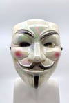 V For Vendetta Hologramlı Maske Halloween Partisi Cadılar Bayramı Kırmızı Yanaklı Parlak Unisex