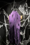 Welcome Yazılı Cadı Sese Duyarlı Işıklı Mor Renk 120 Cm Halloween Cadılar Bayramı Giriş Parti Dekoru