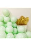Yeşil Makaron Balon 10 Adet 30 Cm Pastel Rengi Parti Balonu Soft Renk Doğum Günü Partisi Konsepti