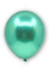 Yeşil Renkli Krom Balon 10 Adet 30 Cm Çok Parlak Canlı Parti Safari Hayvanları Doğum Günü Balonu