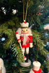 Yılbaşı Ağacına Asılan Fındıkkıran 4lü 13 Cm Kurşun Asker Nutcracker Yılbaşı Yeni Yıl Dekoru