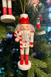 Yılbaşı Ağacına Asılan Fındıkkıran 5li 13 Cm Kurşun Asker Nutcracker Yılbaşı Yeni Yıl Dekoru