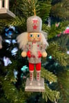 Yılbaşı Ağacına Asılan Fındıkkıran 5li 13 Cm Kurşun Asker Nutcracker Yılbaşı Yeni Yıl Dekoru