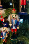 Yılbaşı Ağacına Asılan Fındıkkıran 6lı 13 Cm Kurşun Asker Nutcracker Yılbaşı Yeni Yıl Dekoru