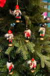 Yılbaşı Ağacına Asılan Fındıkkıran 6lı 8 Cm Kurşun Asker Nutcracker Yılbaşı Yeni Yıl Dekoru